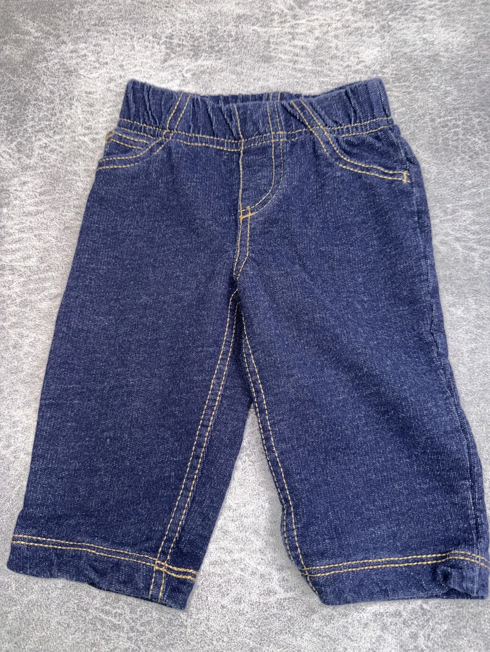 Carter's 6M Baby Boy Girl Blue Jeans 100% Cotton Denim